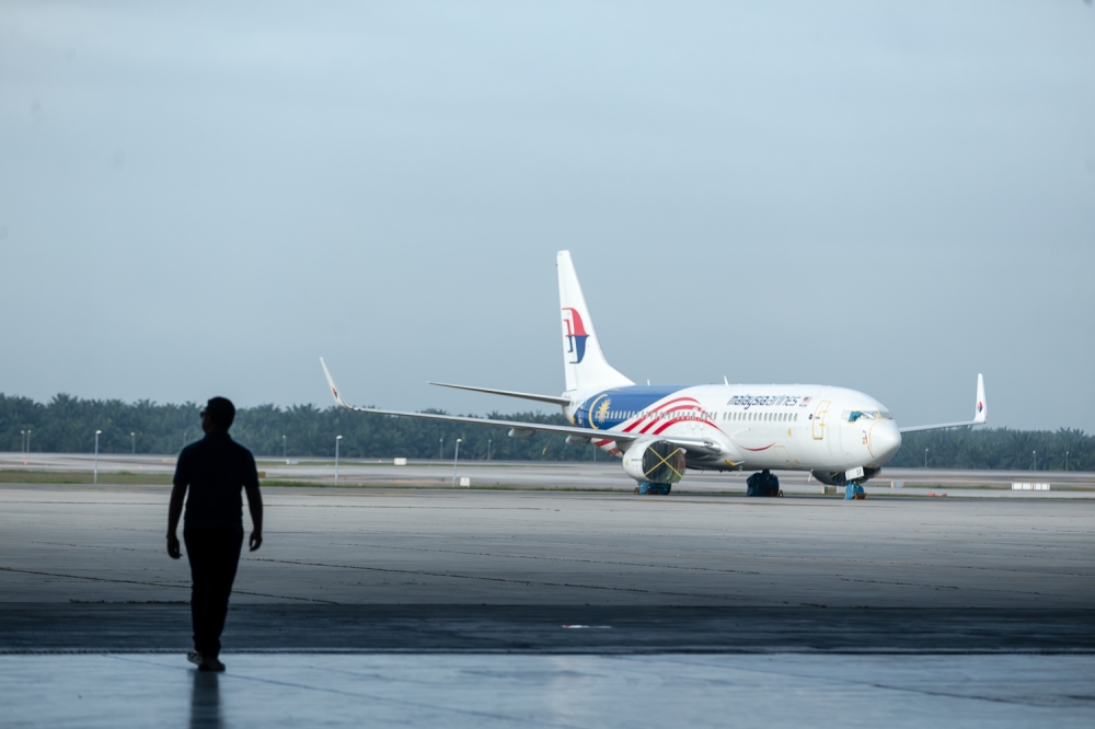 Malaysia Airlines said the supplementary services between Kuala Lumpur and Europe will operate on alternative routes that avoid affected regions. — Picture by Raymond Manuel