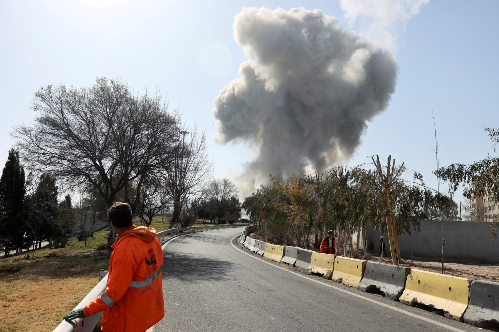 Smoke rises following an explosion, amid the US-Israeli conflict with Iran, in Tehran, Iran, March 5, 2026. Indonesia began evacuating dozens of its citizens from Iran on Friday as war rages in the Middle East. — Majid Asgaripour/WANA (West Asia News Agency) handout pic via Reuters  