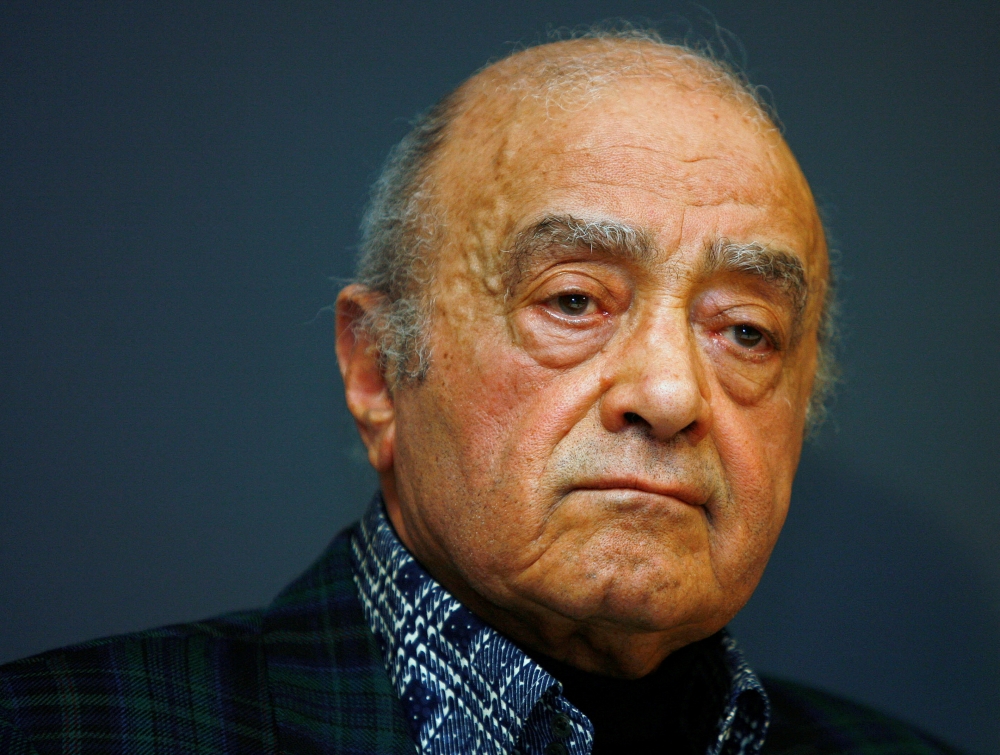 Former Harrods owner Mohamed al-Fayed has died at the age of 94. ― Reuters file pic