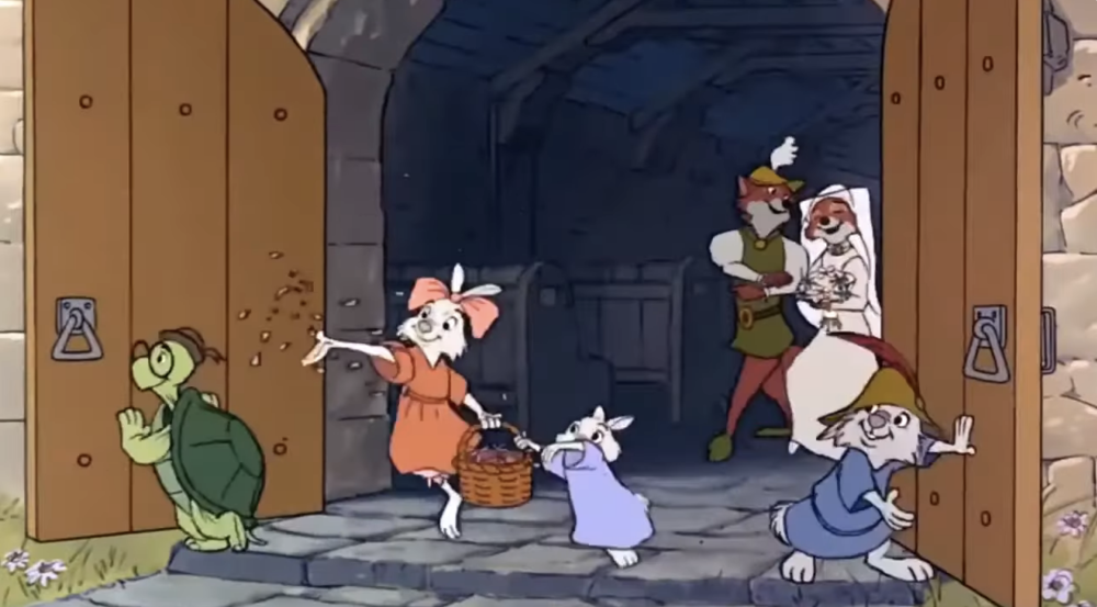 YouTube screenshot of a scene from Disney’s 1973 animated classic ‘Robin Hood’. The planned live-action version has been cancelled, according to its director Carlos López Estrada. 