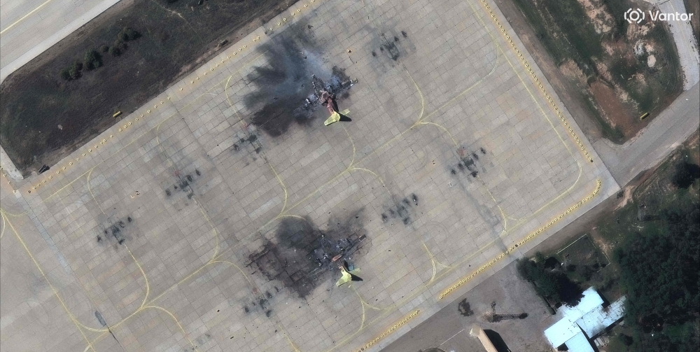 Artificial intelligence tools are being integrated into semi-autonomous attack systems, raising debates over responsibility and accuracy in wartime targeting. — Satellite image 2026 from Vantor via AFP