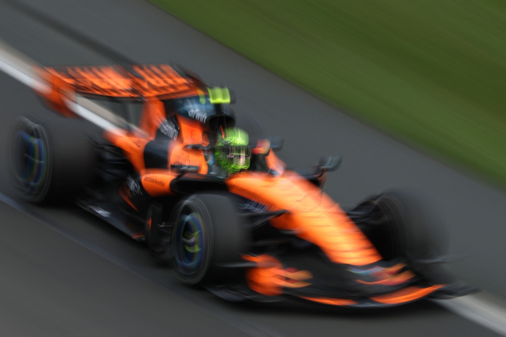 Lando Norris was encouraged by how he was able to hold off charging Red Bull ace Max Verstappen, who came sixth after starting from 20th on the grid. — AFP pic