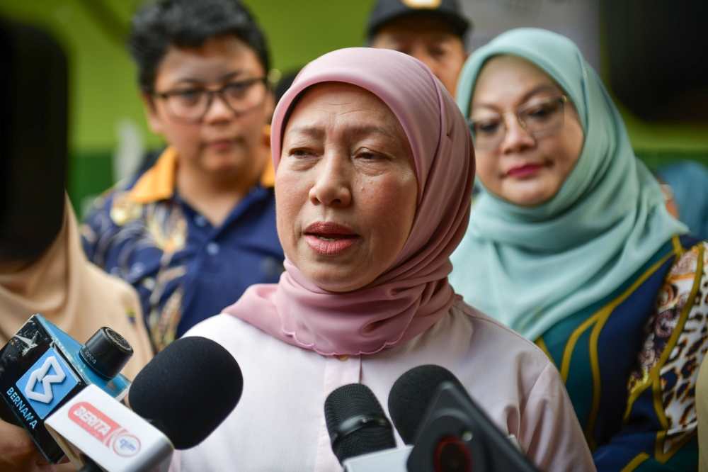 Women, Family and Community Development Minister Datuk Seri Nancy Shukri hints at special programme to ease women’s lives, open opportunities on March 8, 2026. — Bernama pic