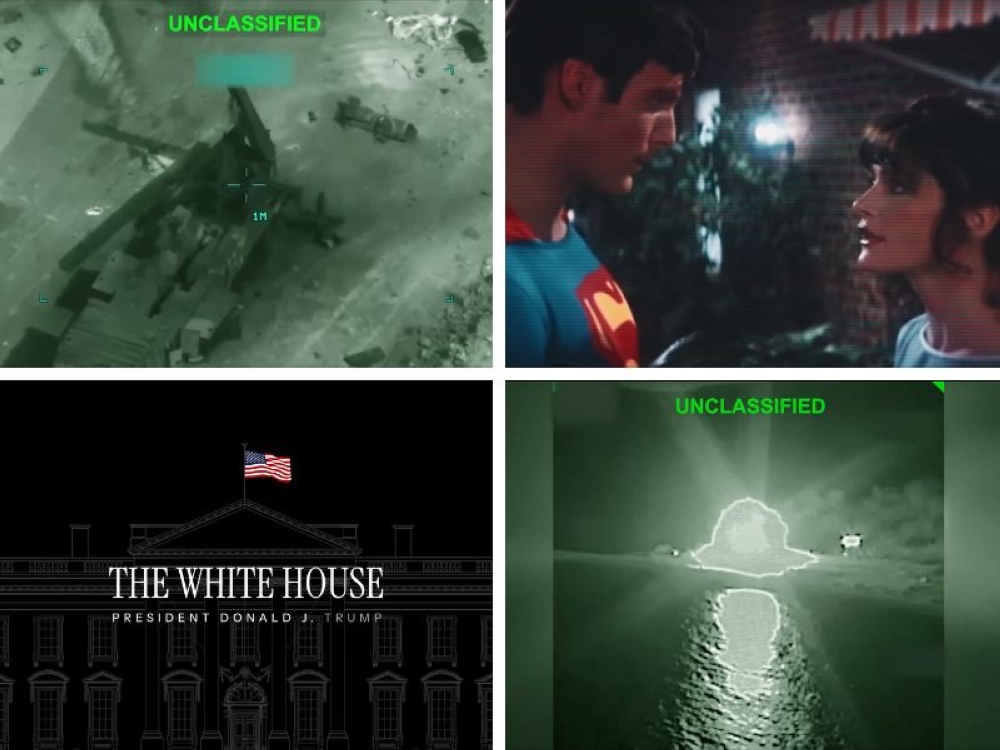 Scenes from the 42-second White House video montage mixing real footage of strikes on Iran and clips from shows like ‘Superman’ on March 6, 2026 have drawn mixed responses from social media users. — Screenshots from X/White House