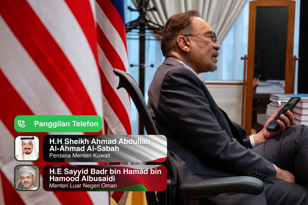 Malaysia has conveyed its sympathies and support to Kuwait and Oman as both countries face challenges related to their sovereignty and national security arising from the ongoing developments in West Asia. — Picture via Facebook/Anwar Ibrahim