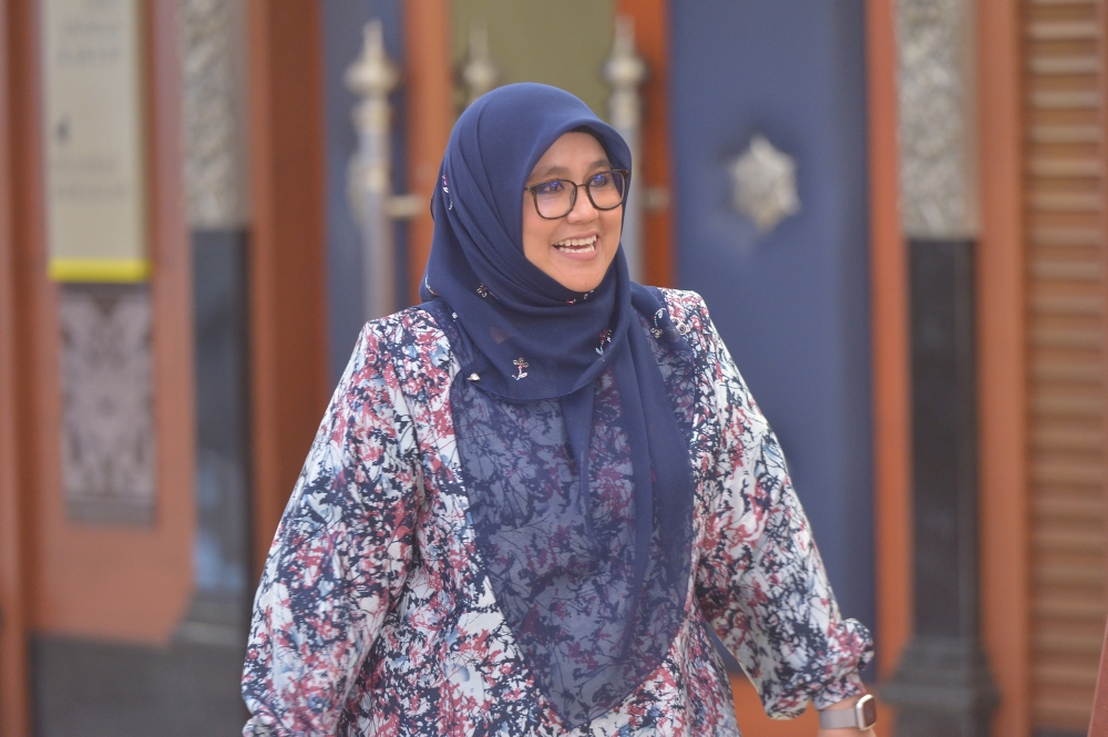 The Masjid Tanah MP shared the suspension notice in a post on her Instagram page today. — File picture by Shafwan Zaidon