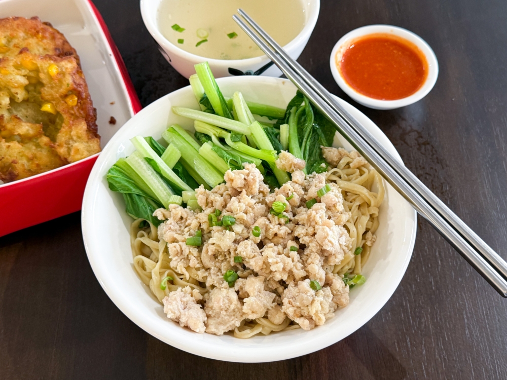 Mie Ayam is their version of Hakka mee served with a spicy and slightly zingy chilli sauce. — Picture by Lee Khang Yi