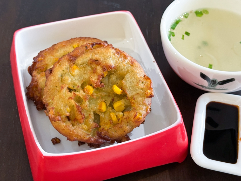 Corn Fritters tend to be chewier with just a few corn niblets. — Picture by Lee Khang Yi