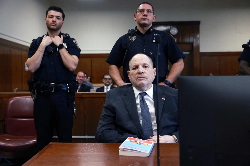Former Hollywood producer Harvey Weinstein attends a status conference to work out details of his upcoming rape retrial in New York March 4, 2026. — AFP pic 