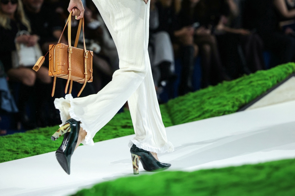 A model presents a creation for Louis Vuitton for the Women’s Ready to Wear Fall/Winter 2026-2027 collection fashion show as part of the Paris Women Fashion Week in Paris March 10, 2026. — AFP pic