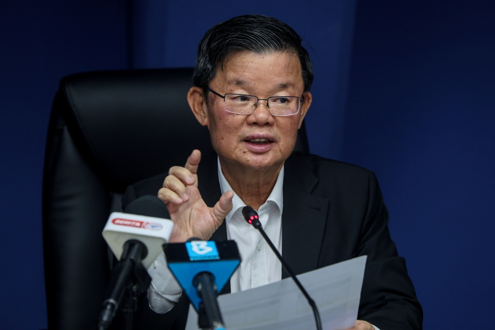 Chief Minister Chow Kon Yeow said the state government has yet to receive any official circular from the Chief Secretary to the Government regarding the matter. — Bernama pic