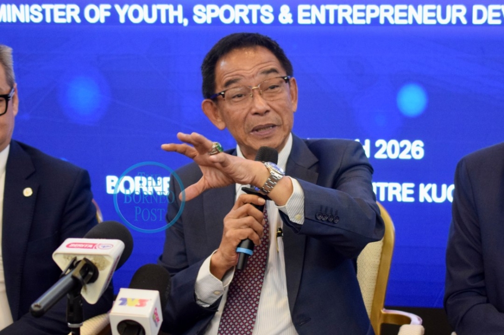 Sarawak minister Datuk Seri Abdul Karim Rahman Hamzah said claims about the allocation of the state’s 17 additional seats are premature. — The Borneo Post pic