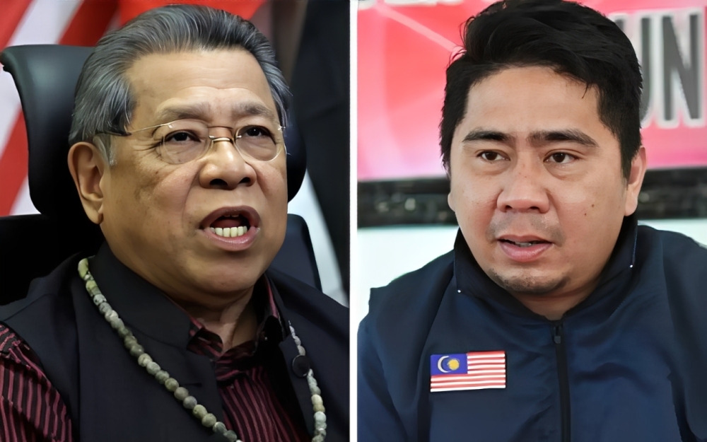 Tan Sri Pandikar Amin Mulia (left) lost the Pintasan seat to independent candidate Datuk Fairuz Renddan in the Sabah state election on November 29, 2025, after Fairuz secured 4,675 votes to Pandikar’s 3,605 in an 11-cornered contest. — Daily Express pic