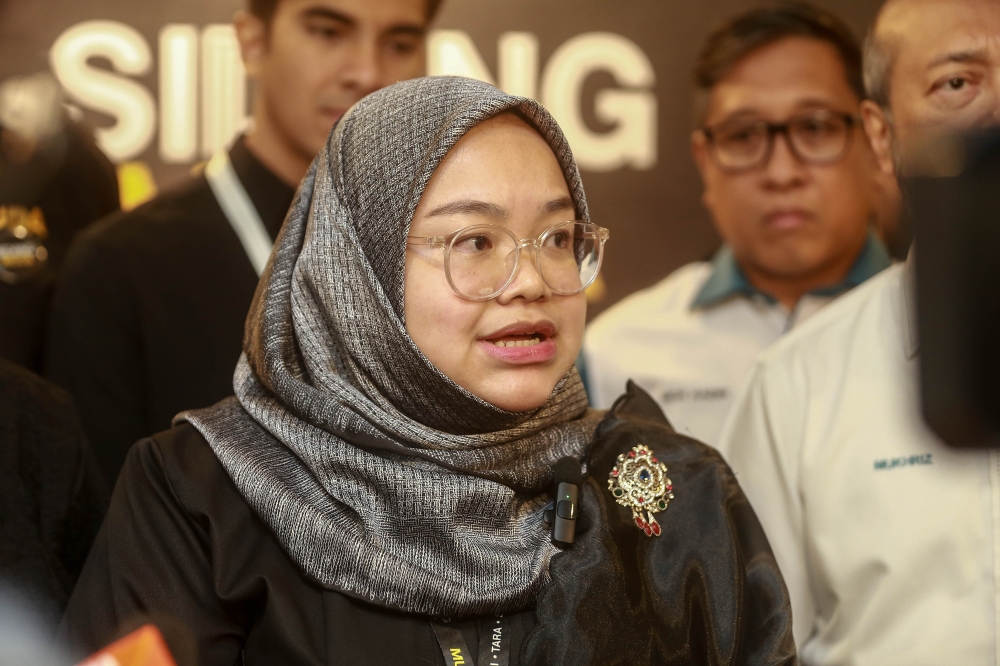 Muda acting president Amira Aisya Abdul Aziz emphasised that Muda members come from across Malaysia, including the Federal Territories, Melaka, Johor, Selangor, Sabah, Penang, Pahang, Terengganu, Kelantan, Perak, Kedah and Sarawak. — Picture by Sayuti Zainudin