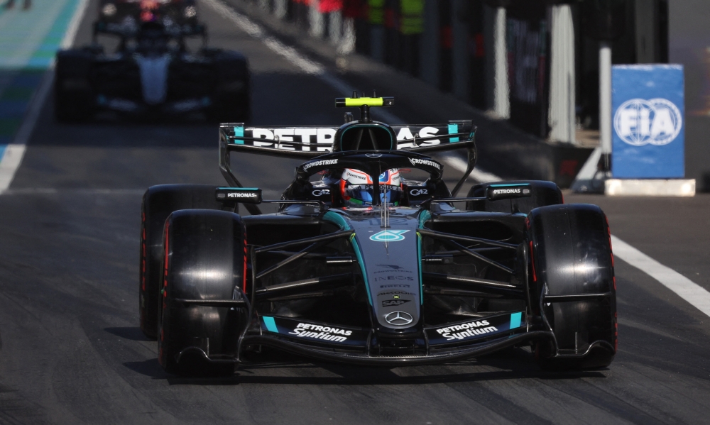 Mercedes driver Andrea Kimi Antonelli in action during qualifying for the Formula One Chinese Grand Prix at the Shanghai International Circuit in Shanghai, China, March 14, 2026. — Reuters pic