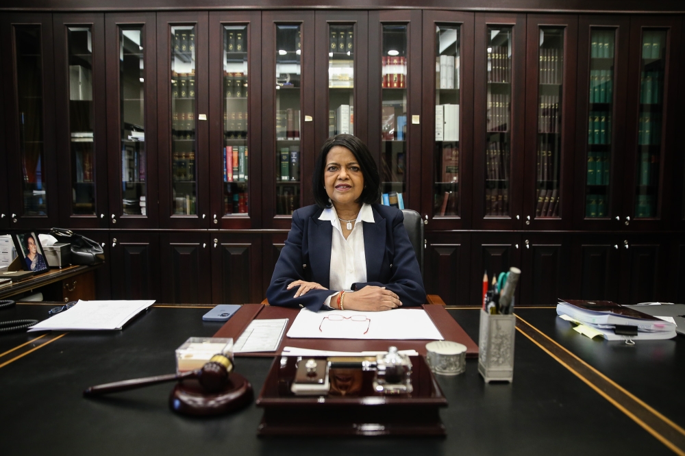 In her more than seven years as a Federal Court judge, Nallini said some of the memorable cases included those which dealt with judges’ sentencing discretion in drug cases, compensation over custodial deaths, and contempt of court. — Picture by Yusof Isa 