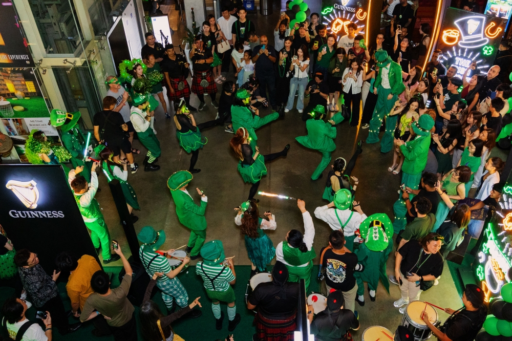 The lively Irish parade, featuring drummers, bagpipers, stilt walkers and dancers at the Guinness St. Patrick’s Day event. — Picture courtesy of Guinness Malaysia