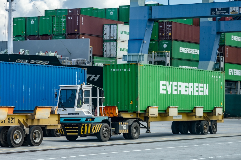 The government is looking to recruit retired military personnel to work as haulage truck drivers to address labour shortages in the port logistics sector, Transport Minister Anthony Loke Siew Fook said. — Picture by Firdaus Latif