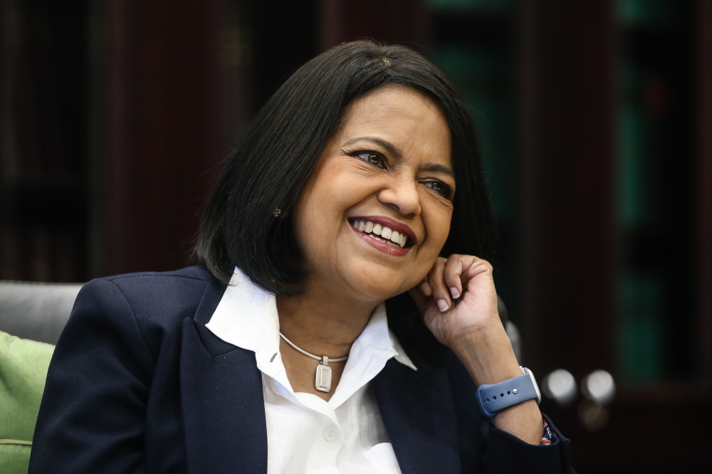 Tan Sri Nallini Pathmanathan, who recently retired as a Federal Court judge, wanted to be a doctor but ended up becoming the only lawyer in her family for her generation. — Picture by Yusof Isa