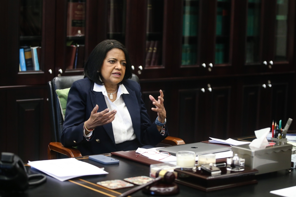 Nallini said her main challenge when she was a judge was writing good judgments within a reasonable time. — Picture by Yusof Isa 