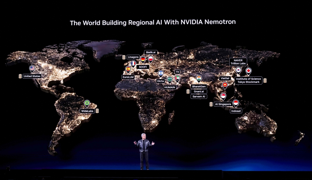 Nvidia CEO Jensen Huang speaks during his keynote address at the company’s annual GTC developers conference at the SAP Centre in San Jose, California, March 16, 2026. — AFP pic