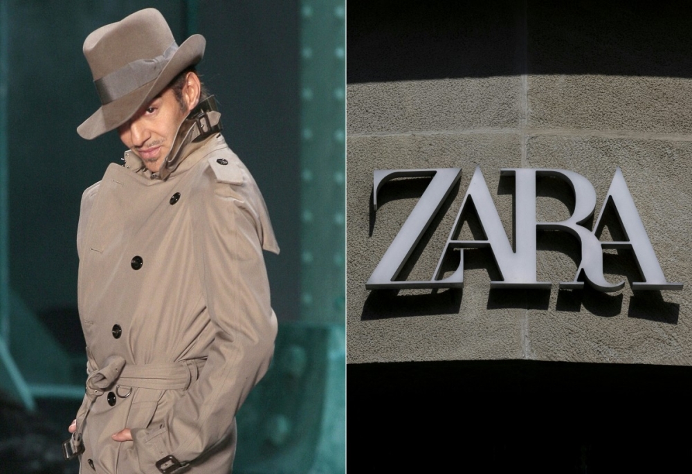 Zara has announced a two-year ‘artistic collaboration’ with John Galliano, with collections set to debut from September 2026. — AFP pic