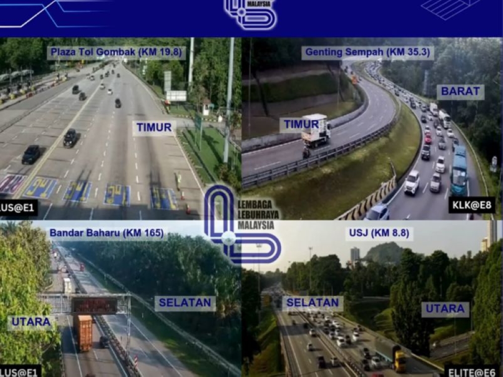 Congestion is building up on traffic heading out of the Klang Valley to the east coast of peninsular Malaysia on the morning of March 18, 2026. — Screenshot of live cameras from Facebook/Lembaga Lebuhraya Malaysia 