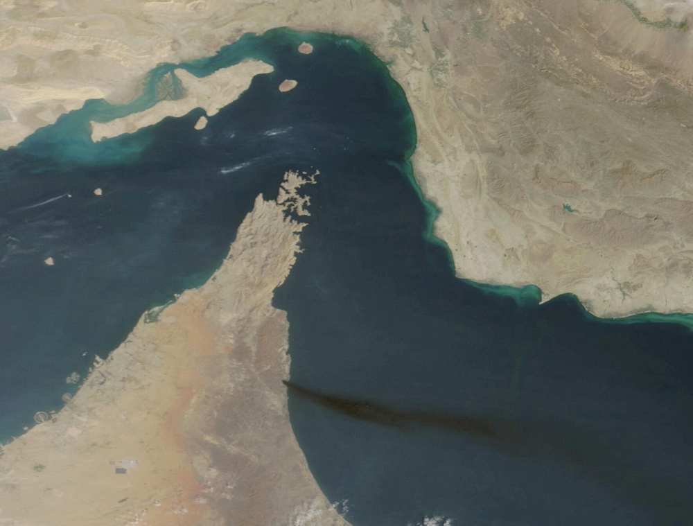 Satellite image shows smoke rising from UAE's Fujairah port, amid the US-Israeli conflict with Iran, in Fujairah, United Arab Emirates, March 15, 2026. — Nasa Worldview handout pic via Reuters