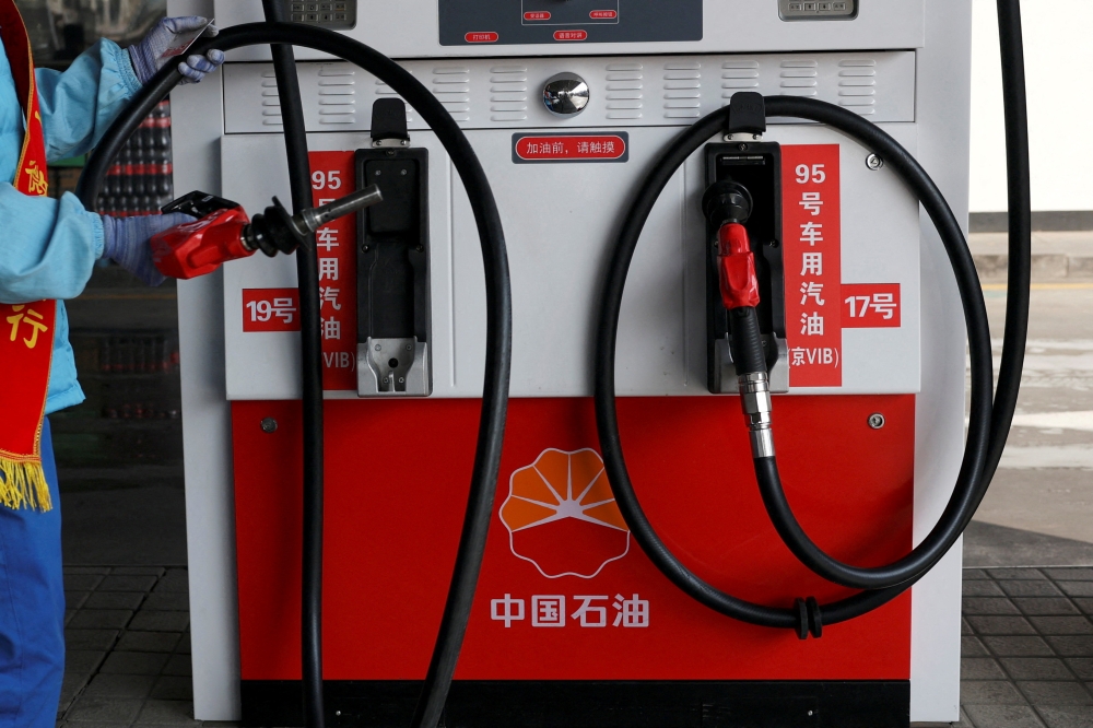 China’s ban on exports of diesel, gasoline and jet fuel is poised to exacerbate fuel shortages and further boost prices for Asian industry and transportation buyers already grappling with tightening supplies caused by the US-Israeli war against Iran. — Reuters pic  