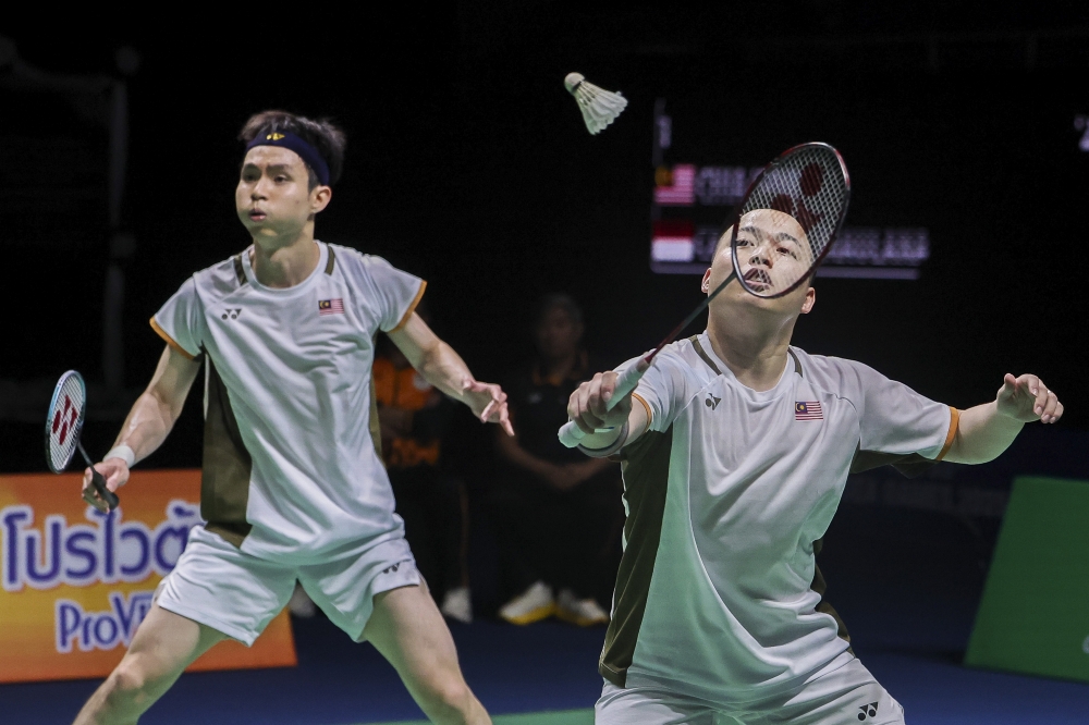 Malaysia has three pairs in the world’s top 10: 2022 world champions and world number two Aaron Chia-Soh Wooi Yik (pic), world number six Man Wei Chong-Tee Kai Wun and world number seven Goh Sze Fei-Nur Izzuddin Rumsani. — Bernama pic