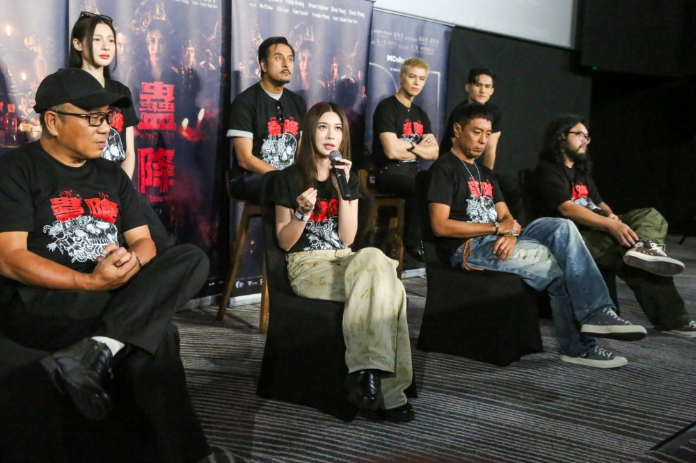 Kao Supassara, who plays Fon in ‘Kong Tao’, answers questions during yesterday’s press conference at TGV Sunway Pyramid in Petaling Jaya March 18, 2026. — Picture by Choo Choy May