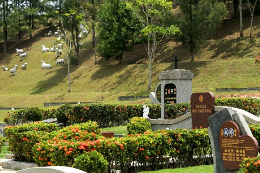 An undated photograph shows the grounds at the Nirvana Memorial Garden. — Picture by Saw Siow Feng