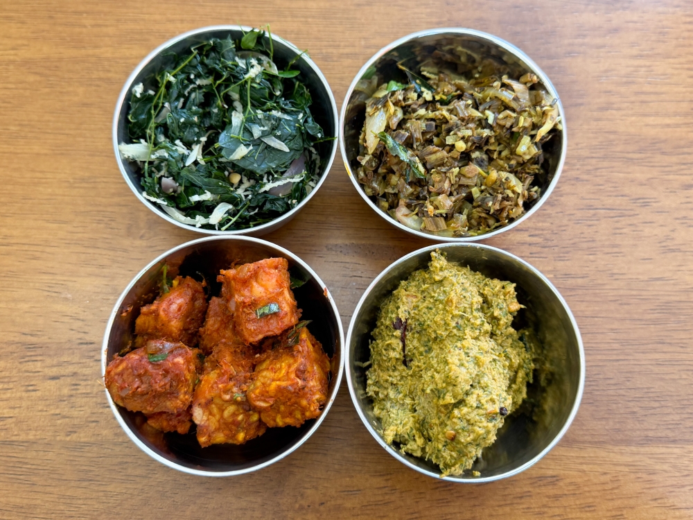 Add-ons like banana stems, moringa leaves, coconut chutney and tempeh can also be ordered.