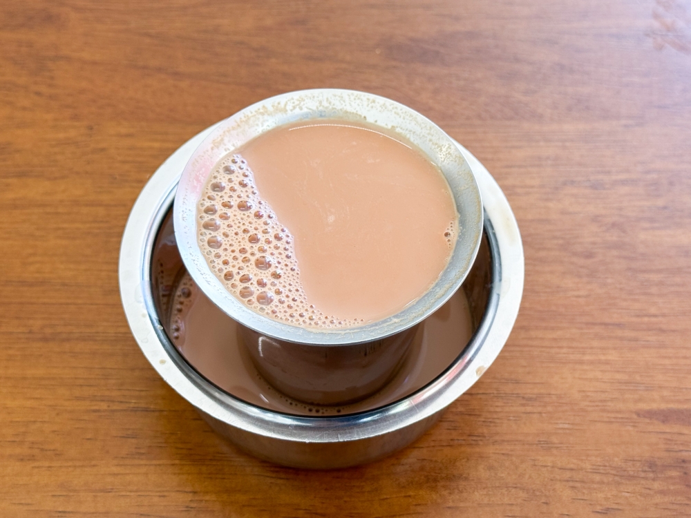Pasumpal Masala Tea is the best way to end your meal here.