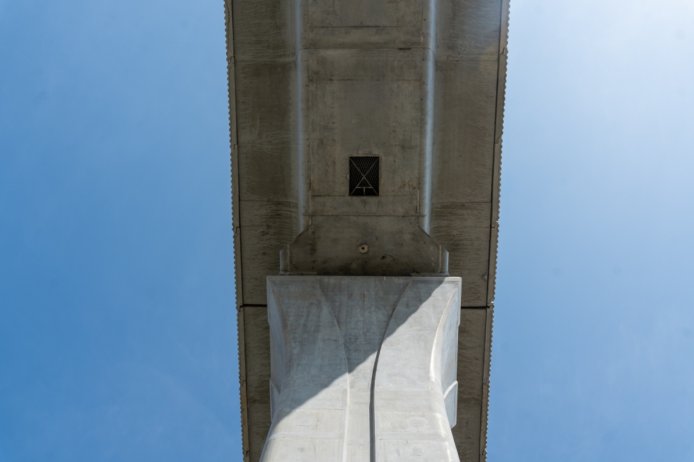 Prasarana has moved to seal off viaduct access points with locked steel mesh to deter trespassing. — Picture by Raymond Manuel