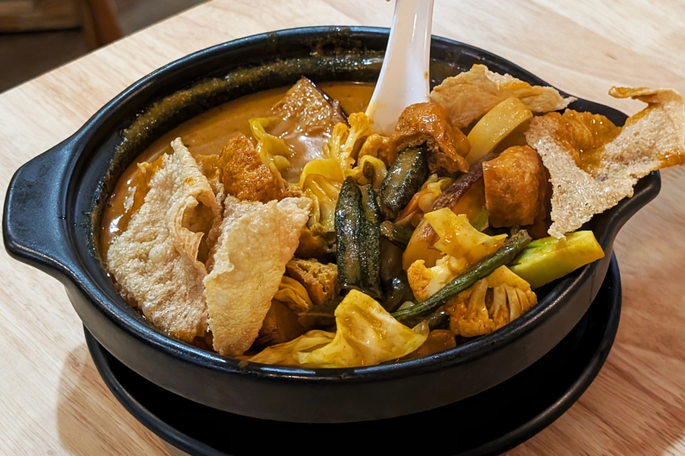 ‘Healthy’, but rich and spicy? The Claypot Curry Vegetables at Botanique Vegetarian Private Kitchen is all three of those things. — Ethan Lau