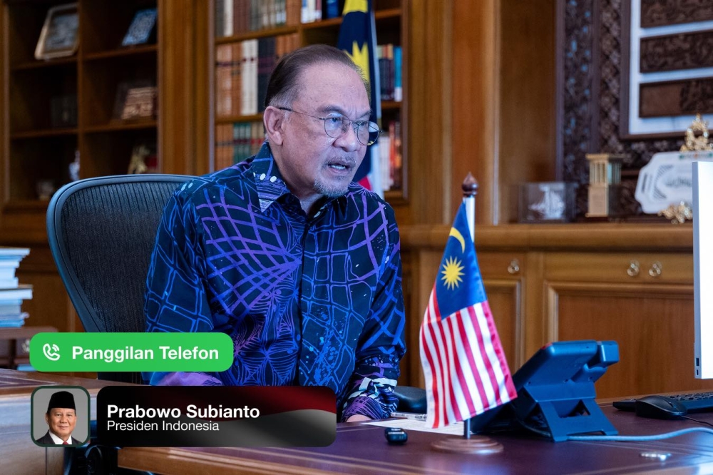 Malaysia will continue to support Indonesia’s diplomatic efforts to ease the Iran-Israel conflict to ensure tensions are reduced and civilian lives are protected. — Picture via Facebook/Anwar Ibrahim