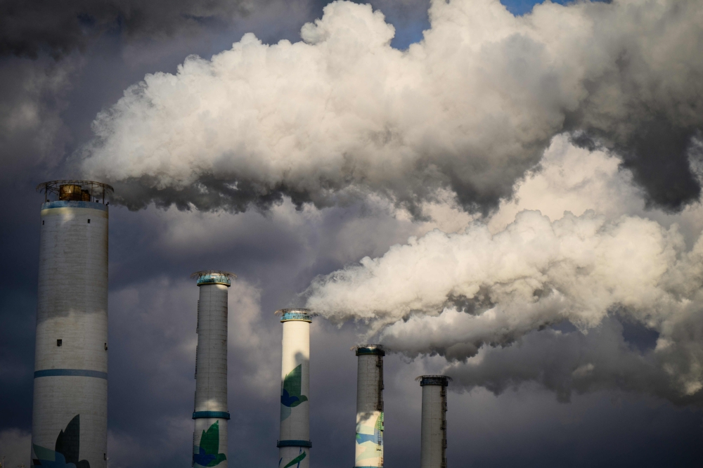 A general view shows exhaust gases billowing from the chimneys of the Taean Thermal Power Station in Taean, around 150km from Seoul. Asian countries are ramping up use of polluting coal to tackle energy shortages and price spikes linked to the Iran war, but the crisis could have an environmental silver lining. — AFP pic