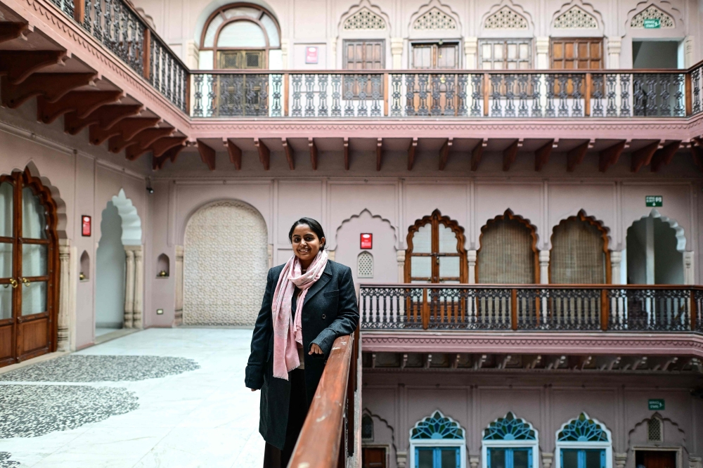 Vidyun Goel, whose family owns the Dharampura Haveli, an 18th-century haveli-turned-heritage hotel in the old quarters of Delhi February 2, 2026. — AFP pic