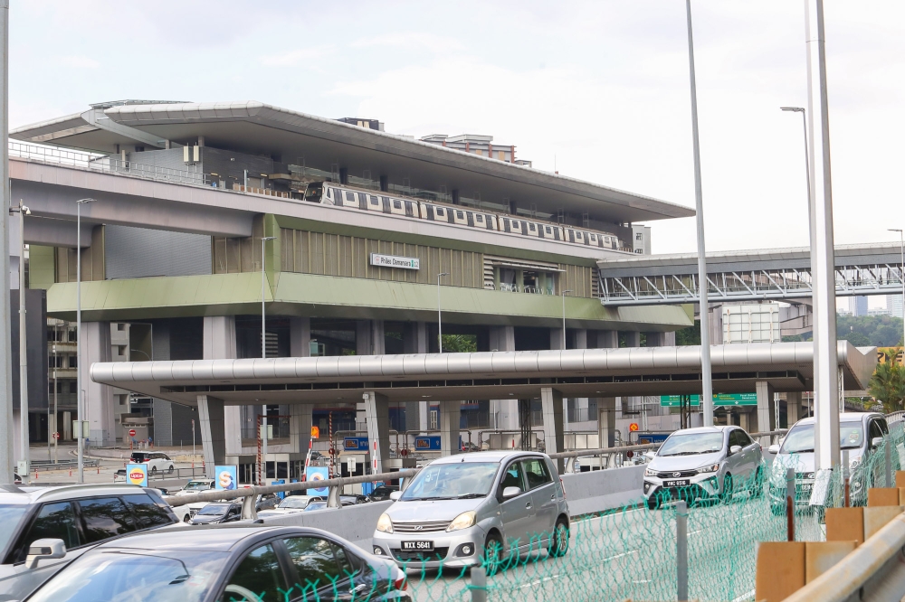 In 2025, the Phileo Damansara station on the MRT Kajang Line topped the list for cable thefts in its surrounding area. — Picture by Choo Choy May