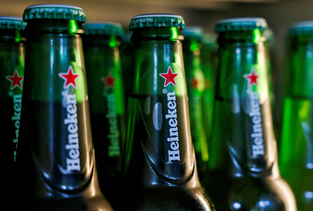 Heineken is shifting production out of Singapore as part of a regional supply overhaul. — Reuters pic