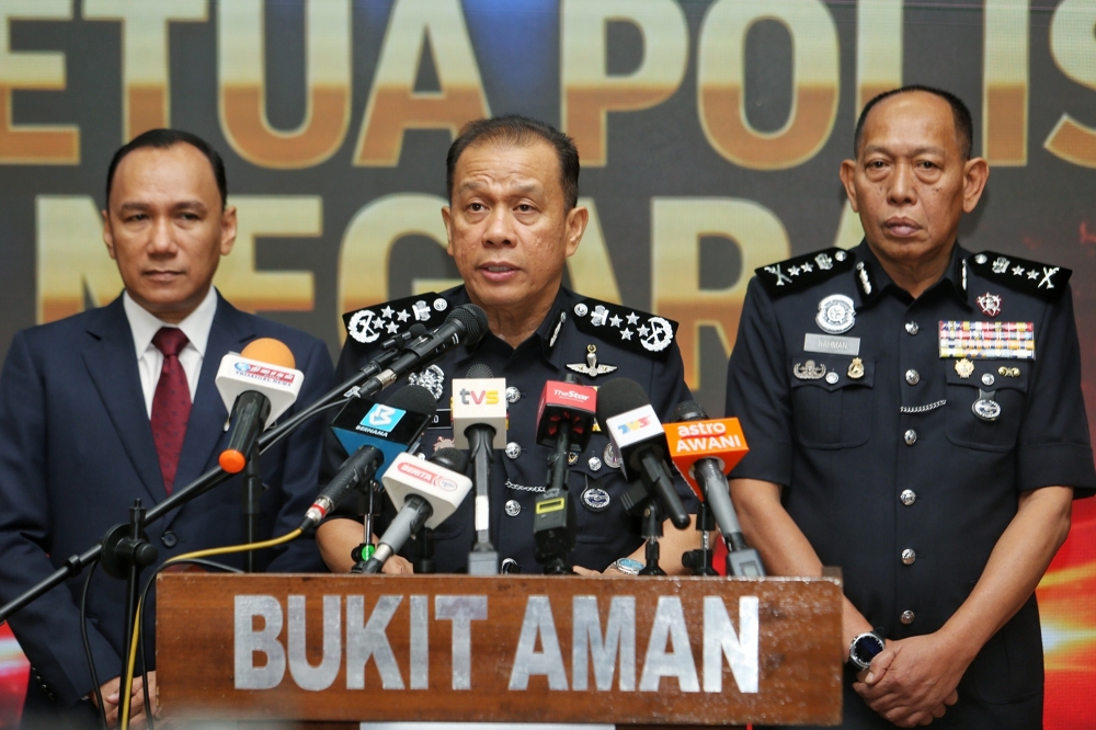 Inspector-General of Police Datuk Seri Mohd Khalid Ismail said that behind the blue uniform worn by officers lie countless stories of courage, sacrifice and selflessness, given without expectation of reward. — Picture by Choo Choy May