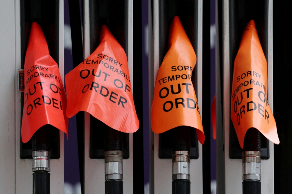 Australia’s centre-left government on Wednesday introduced legislation in the parliament to double penalties for fuel price gouging as global supply disruptions due to the Iran war triggered fuel shortages in some rural regions. — Reuters pic