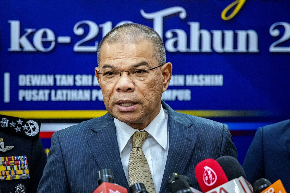 The police’s action in arresting individuals, including underage teenagers believed to be attempting to revive a terrorist group ideology in the country, was carried out in accordance with standard operating procedures, said Home Minister Datuk Seri Saifuddin Nasution Ismail. — Picture by Firdaus Latif