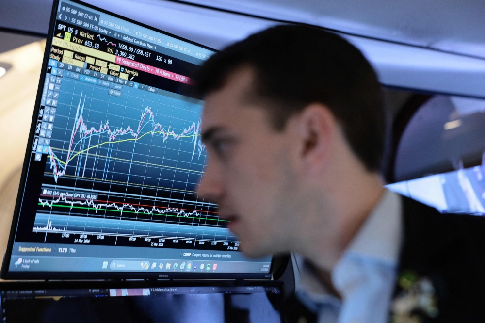 Markets rallied on signs of potential de-escalation, even as fresh threats and military movements cloud the outlook. — AFP pic