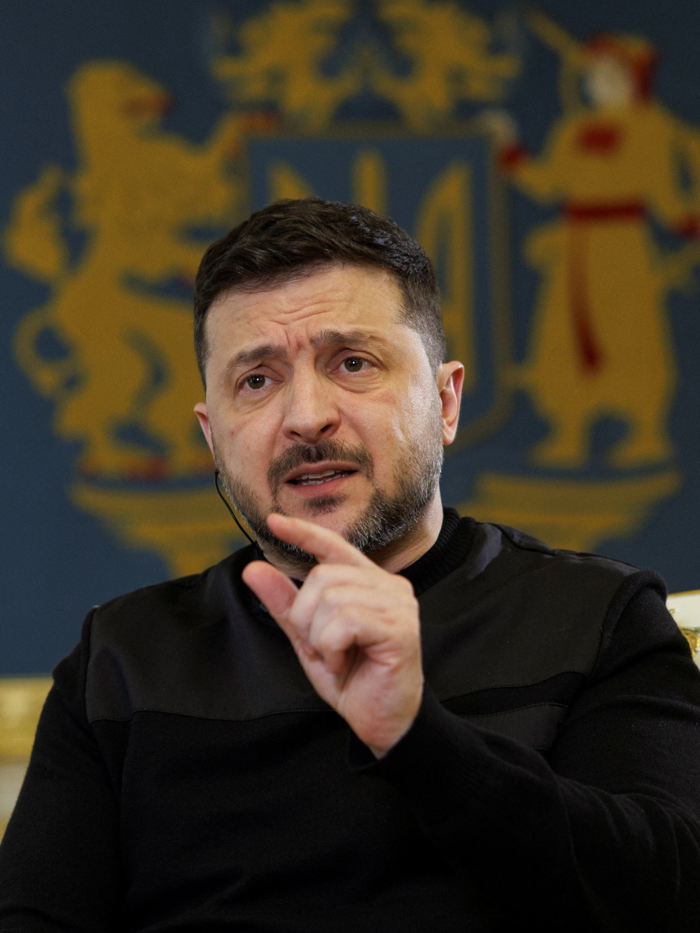 Ukraine’s President Volodymyr Zelenskiy speaks during an interview with Reuters, amid Russia’s attack on Ukraine, in Kyiv March 25, 2026. — Reuters pic