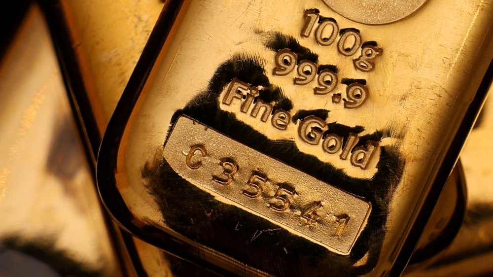Gold prices have declined sharply despite geopolitical tensions, driven by investor demand for cash and expectations of higher interest rates. — Reuters pic