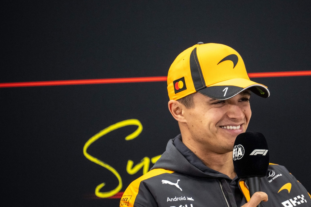 McLaren’s British driver Lando Norris attends a press conference ahead of the Formula One Japanese Grand Prix in Suzuka March 26, 2026. — AFP pic