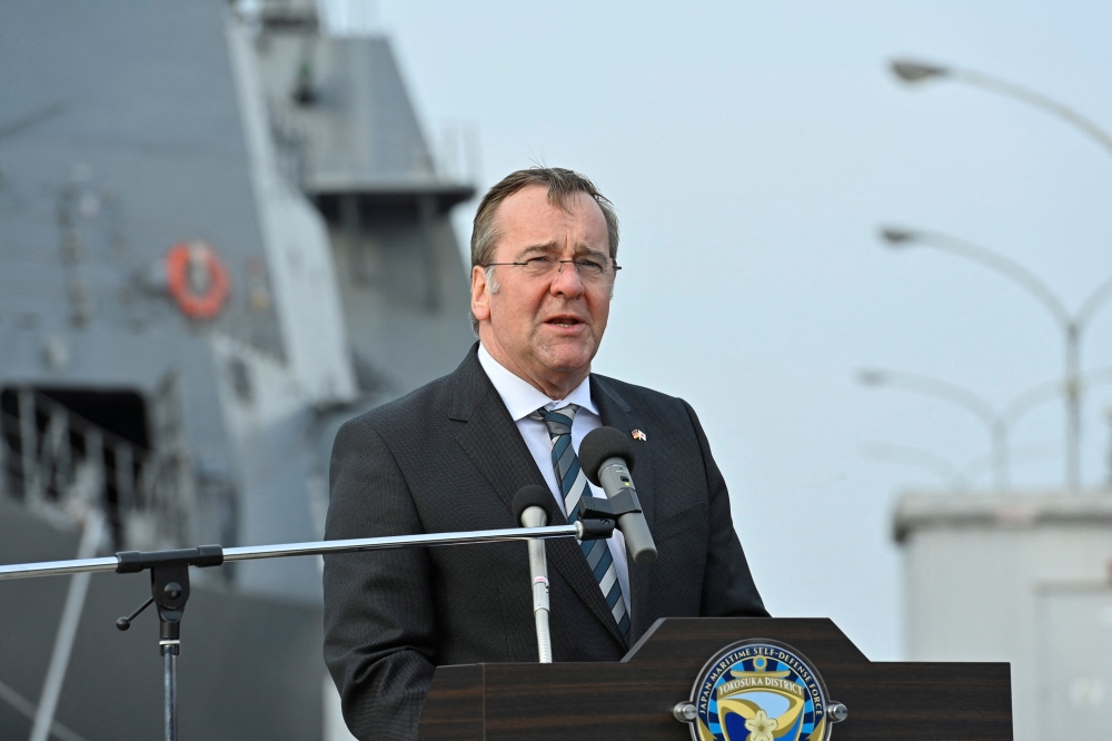 Defence Minister Boris Pistorius said Berlin would consider operations to safeguard freedom of navigation in the Strait of Hormuz. — Reuters pic