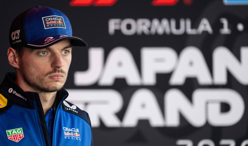 Red Bull Racings’ Dutch driver Max Verstappen prepares to speak to the press ahead of the Formula 1 Japanese Grand Prix in Suzuka March 26, 2026. — AFP pic
